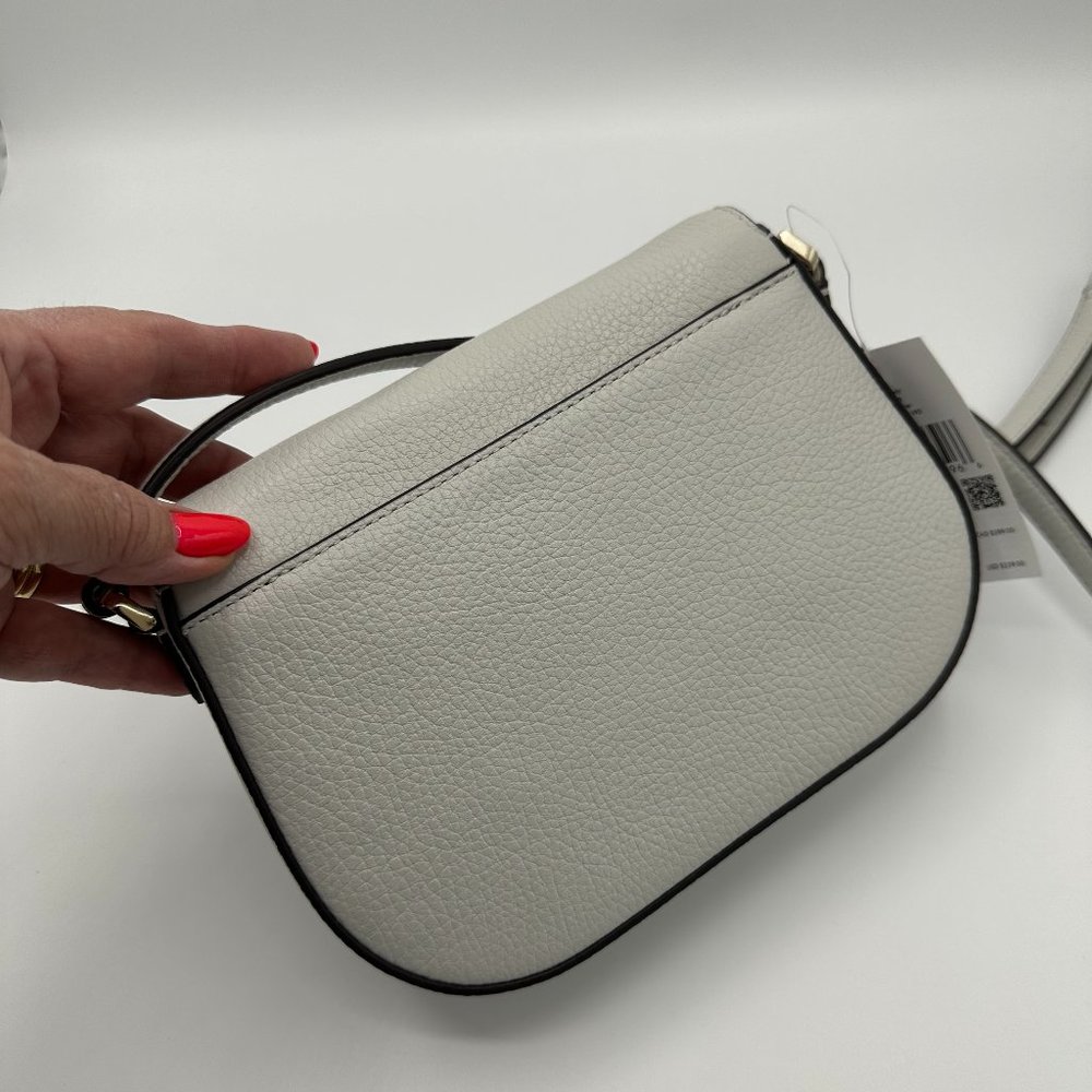 NWT Kate Spade Leila Mini Flap Crossbody - Quill Grey - Picture 4 of 11